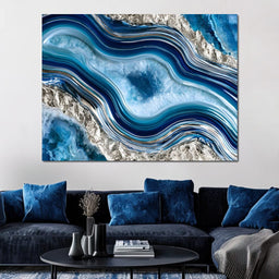 Frozen Currents Of Liquid Metal - NicheCanvas