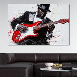 Electric Rhythm Portrait - NicheCanvas