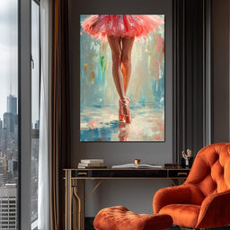 Elegant Dancers in Graceful Motion - NicheCanvas