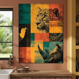 Savanna Mosaic Wild Majesty - NicheCanvas
