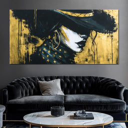 Golden Midnight Femme Shadow - NicheCanvas