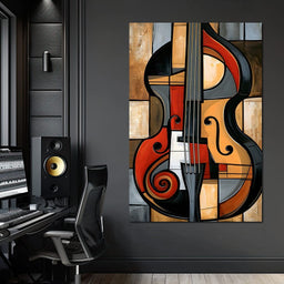 Rhythm of Fragmented Geometric Strings - NicheCanvas