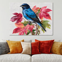 Bluebird Autumn Elegance - NicheCanvas