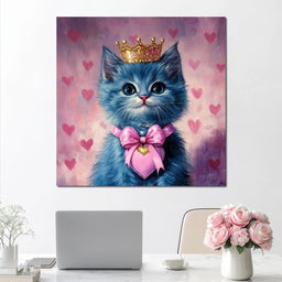 Royal Feline Heart Charmer - NicheCanvas