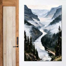 Where Silent Waters Meet The Peak - NicheCanvas