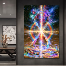 Infinite Echoes Of Celestial Light - NicheCanvas