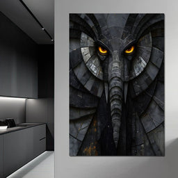 Obsidian Elephant Guardian - NicheCanvas