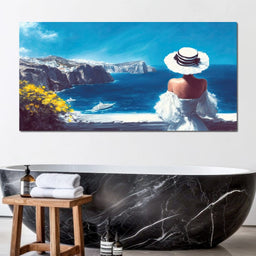 Seaside Reverie with Elegance - NicheCanvas