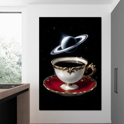 Celestial Tea Reverie - NicheCanvas
