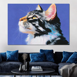 Majestic Feline Radiance - NicheCanvas