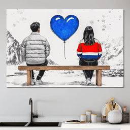 Love in Winter Reverie - NicheCanvas
