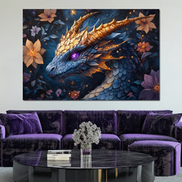 Celestial Dragon's Radiance - NicheCanvas