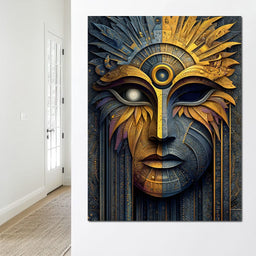 Golden Dawn Masked Fusion - NicheCanvas