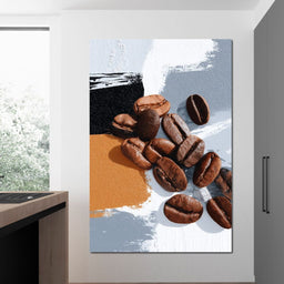 Coffee Beans Modern Vibe - NicheCanvas