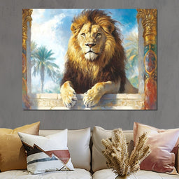 Lion Oasis - NicheCanvas