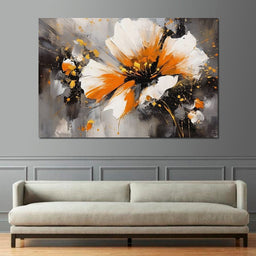 Radiant Floral Tempest - NicheCanvas