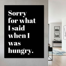 Apology Before Snacks Take Over - NicheCanvas
