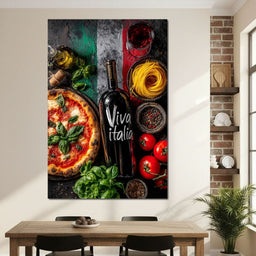 Italian Feast Still Life - NicheCanvas