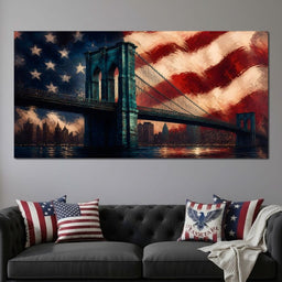 Patriotic Steel Span - NicheCanvas