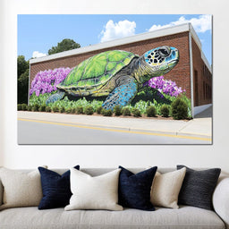 Street Art - Sea Turtle - NicheCanvas