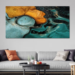 Amber And Teal Delta - TooplesArt - NicheCanvas