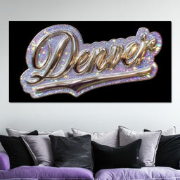 Denver Metallic Dreamscape - NicheCanvas