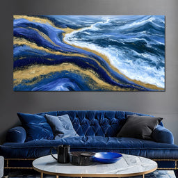 Tidal Currents Of Liquid Gold - NicheCanvas