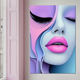 Lush Lips & Liquid Dreams - TooplesArt - NicheCanvas
