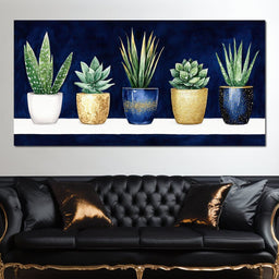 Pots of Verdant Harmony - NicheCanvas