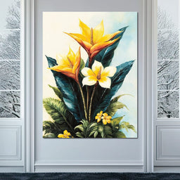 Tropical Petal Symphony - NicheCanvas