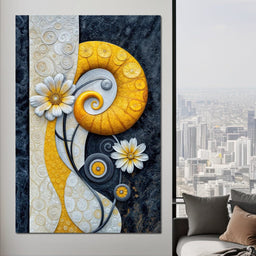 Golden Swirl - TooplesArt - NicheCanvas