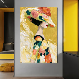 Golden Garden Gala Silhouette - NicheCanvas