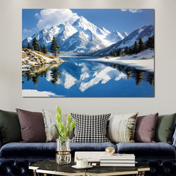 Mountain Reflections Tranquil - NicheCanvas