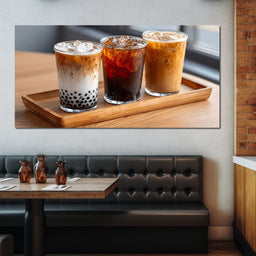Trio of Iced Cafe Delights - NicheCanvas