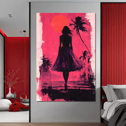 Sunset Silhouette - NicheCanvas