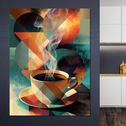 Geometric Morning Steam Ritual - NicheCanvas