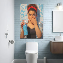 Bathroom Spray Panic - NicheCanvas