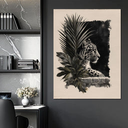 Feline Watch Over Stone Wall - NicheCanvas