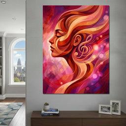 She Closed Her Eyes to Hear Better - TooplesArt - NicheCanvas
