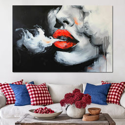 Radiant Lips of Stillness - NicheCanvas