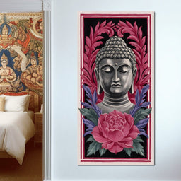 Tranquil Buddha Peony Garden - NicheCanvas