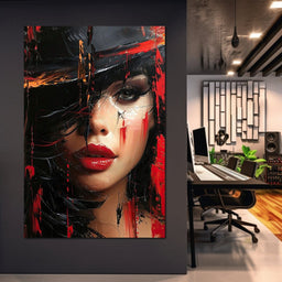 Sable Shroud of Passion - NicheCanvas