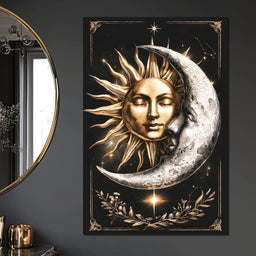 Embrace of the Solar Lunar Cycle - NicheCanvas