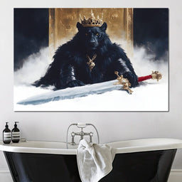 Sovereign Panther Knight - NicheCanvas