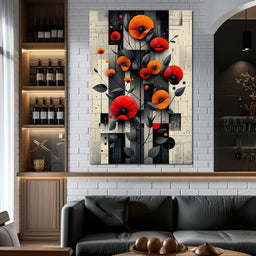 Spectral Monochrome Blooms - NicheCanvas