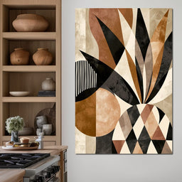 Geometric Geometry Of The Tropical Pineapple - NicheCanvas