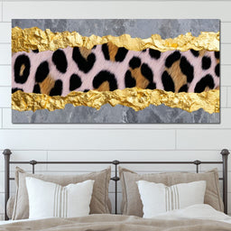 Golden Leopard Marble Rift - NicheCanvas