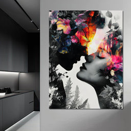 Floral Kiss of Dawnfire - NicheCanvas