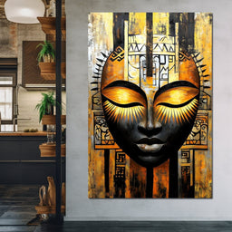 Radiant Golden Guardian - NicheCanvas