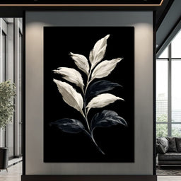 Silent Presence of Pale Leaves - NicheCanvas